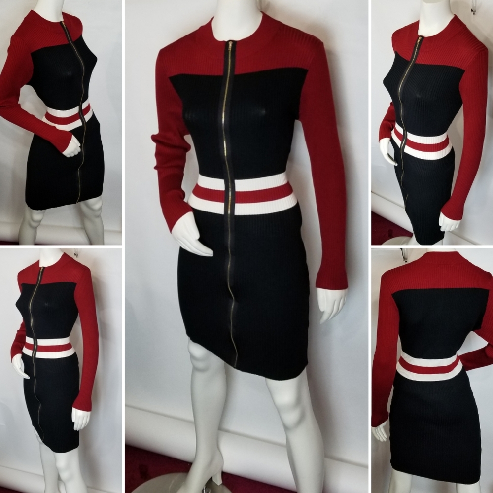 Bodycon Ribbed Sweater Dress
